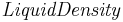 \mathbf{\mathit{Liquid Density}}