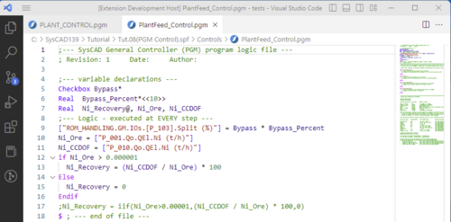 pgm highlighting Light+ Theme
